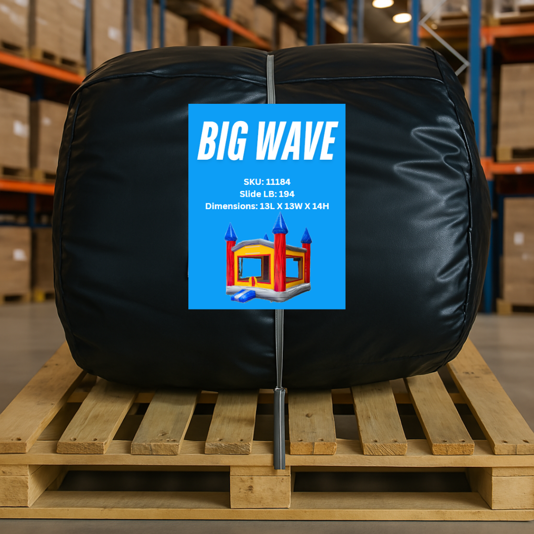 BIG WAVE - 14FT Imperial Bounce House - Basketball Hoop Included