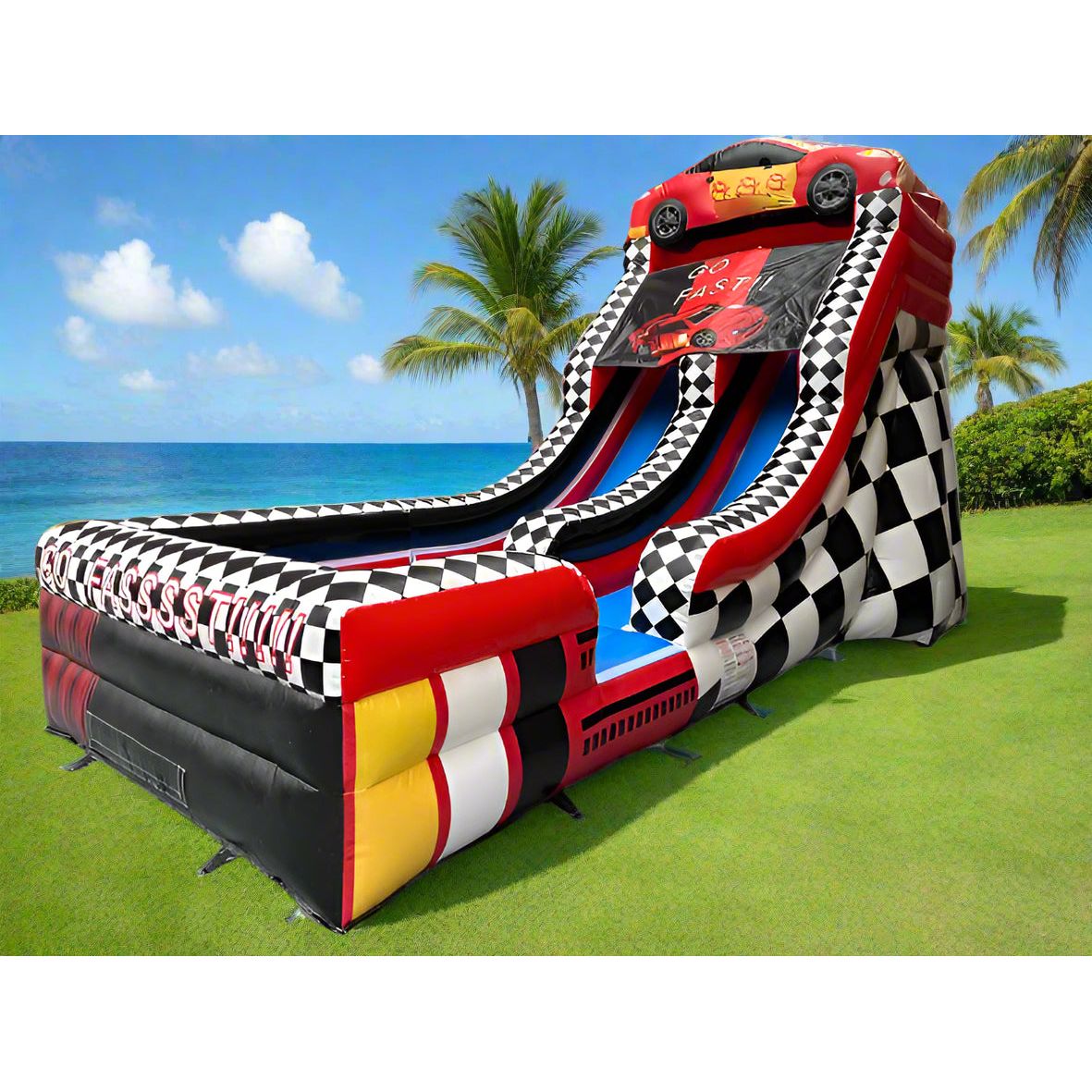 14.5FT Speedway Splash Wet/Dry Water Slide